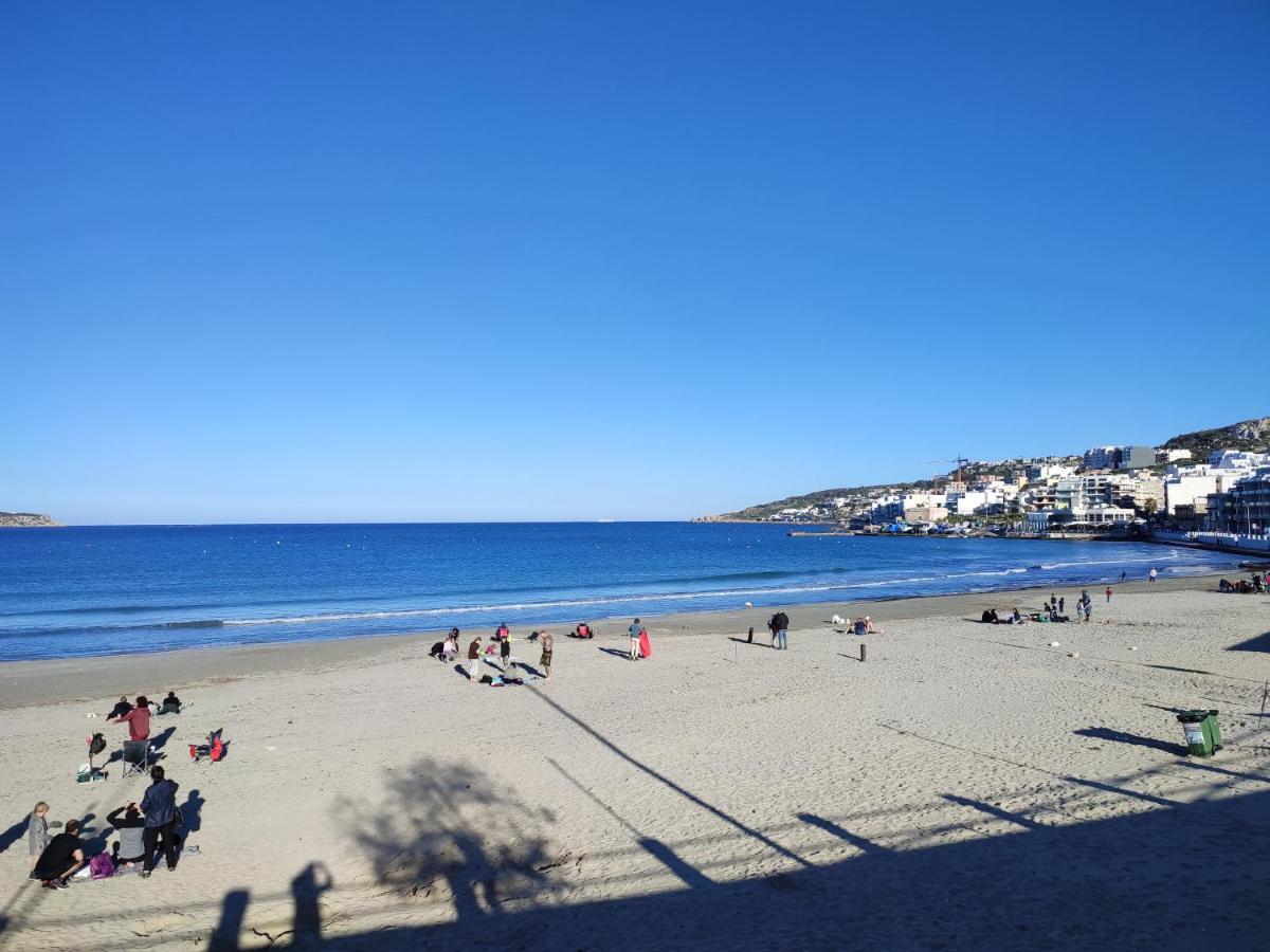 Beachfront With Seaviews Apartment No56 Award Winner Unbeatable Location For Closeness To The Sea Ideal For Guests Looking For Winter Spring And Autumn Breaks In Sunny Malta Also Ideal For Coastal Hikers Mellieħa Buitenkant foto